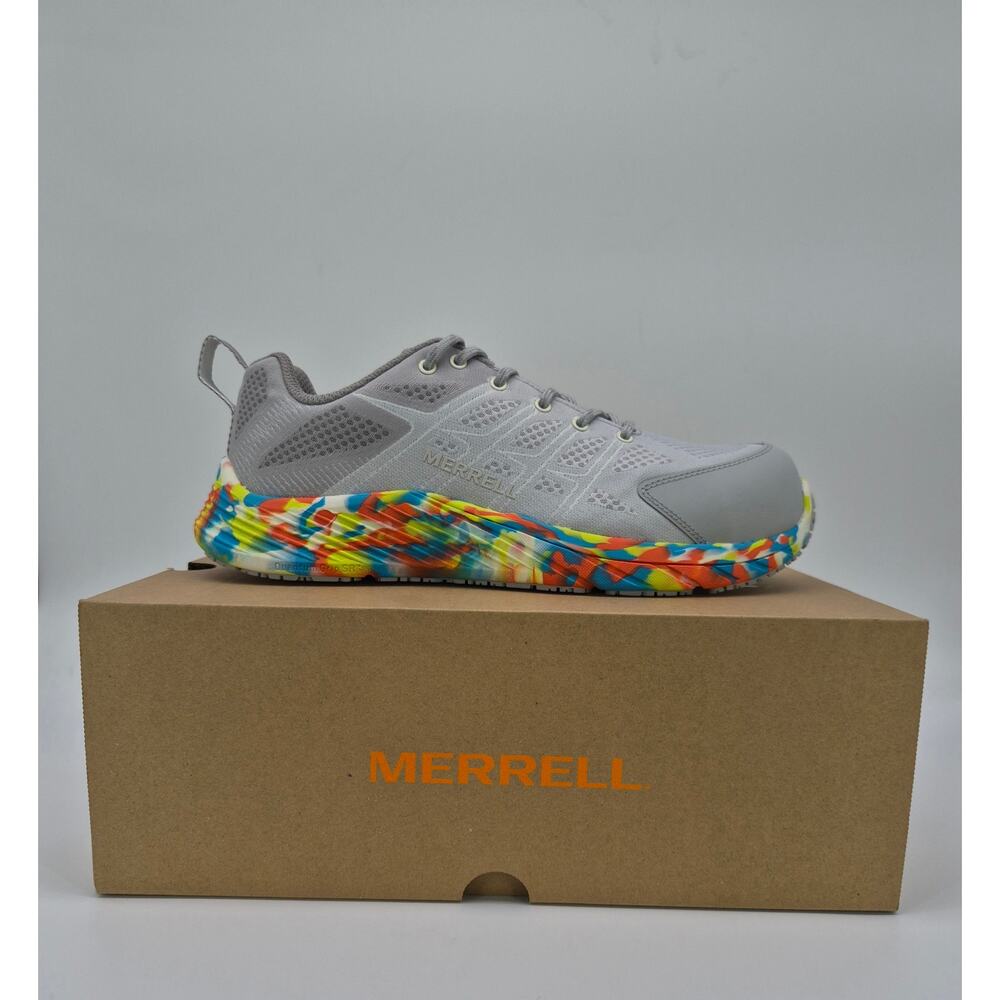Merrell Moab Flight CF Work Shoes Women’s Size 9.5 Gray Multicolor SR Comfort